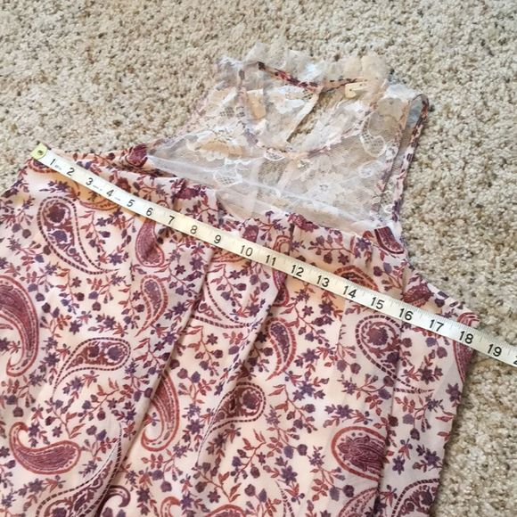 Mason & Belle Paisley Lace Detailed Maxi Dress Size L - Picture 6 of 8